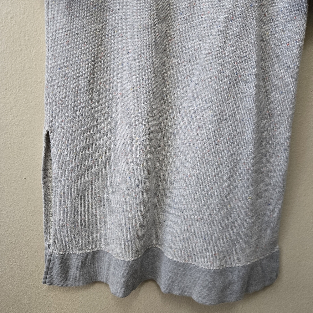 SOFT SURROUNDINGS Lazy Day Lounge Dress Size SP Hooded Soft Gray Marl‎ Pocket - Picture 5 of 15